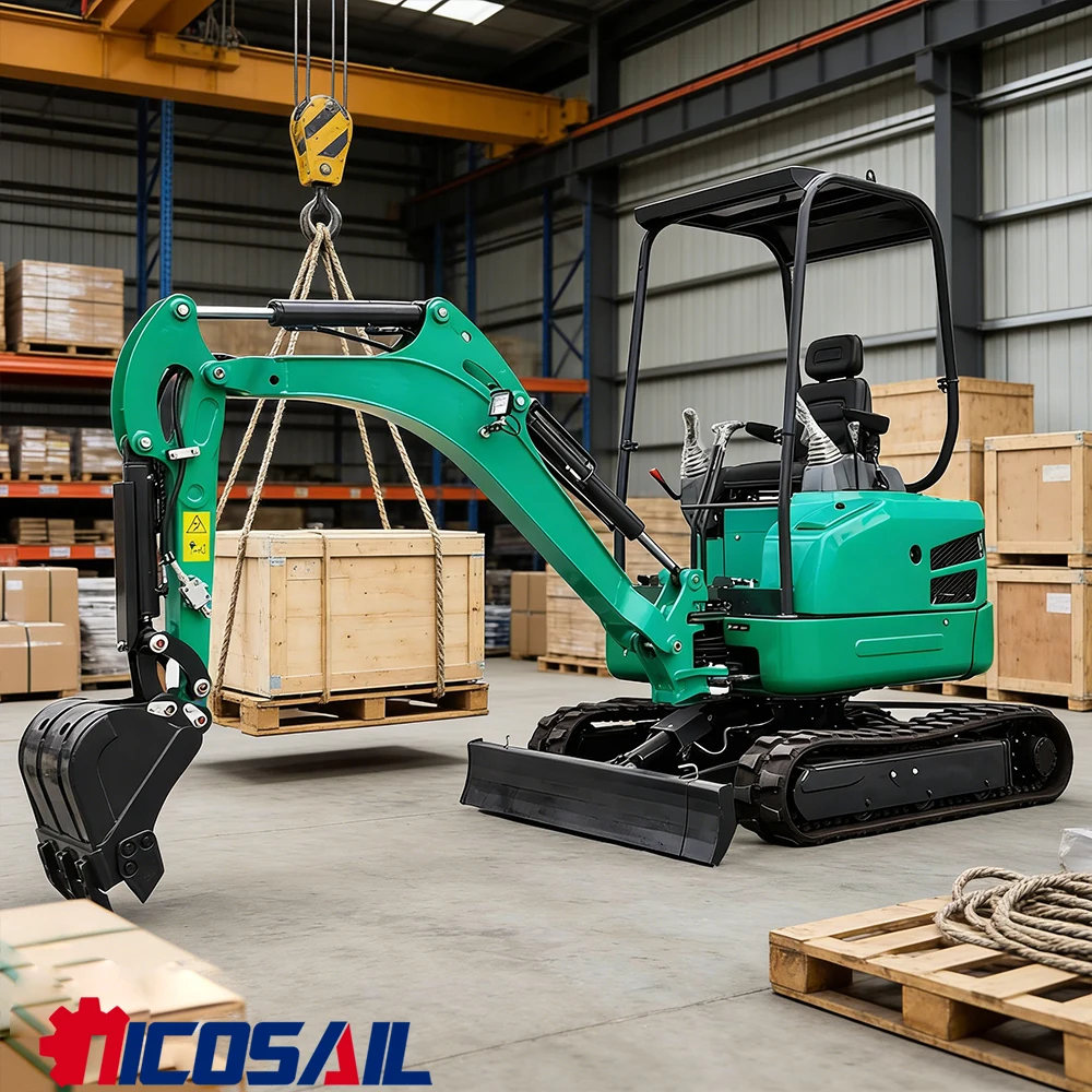 Minibagger 2,2 Tonnen optionaler Motor Ce Epa Haushalt Minibackmaschine Bagger zu verkaufen reduziert