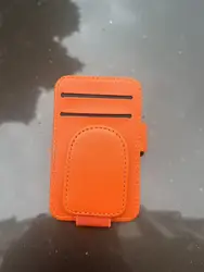 Premium Leather Multifunctional Car Sunshade Storage Clip (Orange)