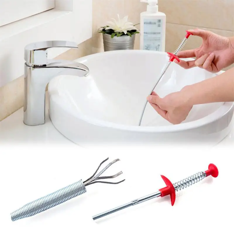 5 Pack 20 Inch Drain Clog Remover Sink Snake Drain Clog Bathtub Bathroom  Plumbing Snake Household Kitchen Sink Hair Catcher - AliExpress