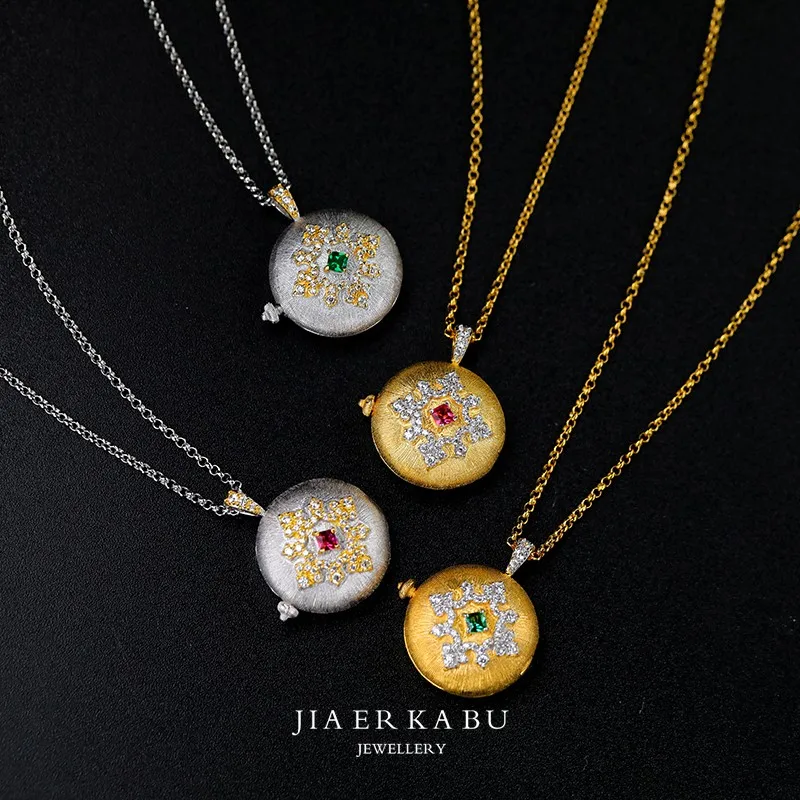 

Ожерелье из серебра 925 пробы с ручным рисунком фотобокса, итальянская фотография