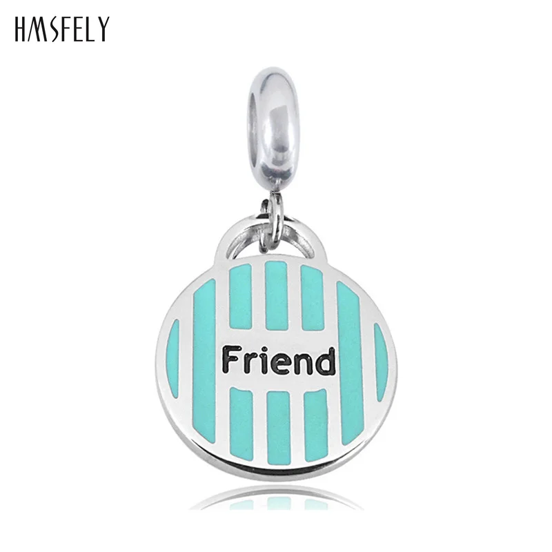 

HMSFELY Stainless Steel Heart Round Pendant For DIY Bracelet Necklace Jewelry Making Accessories Bracelets Parts
