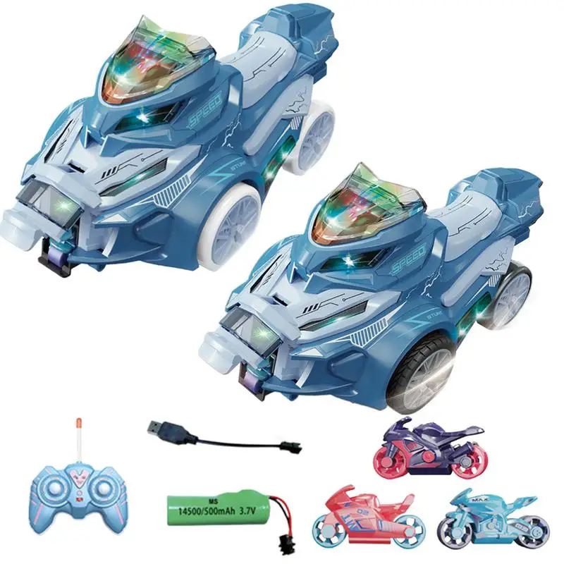 Remote Control Motorcycle 2.4GHz Wireless RC Motorcycle Stunt Car Toys Kids Motorcycle Toy RC Dirt Bikes With Sound And Light 4