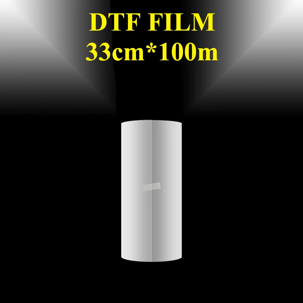 Dtf Pet Film para Impressora a Jato de Tinta Digital Transferência Térmica Vestuário Materiais Têxteis Roupas Camiseta 13 Polegadas 33cm 100m