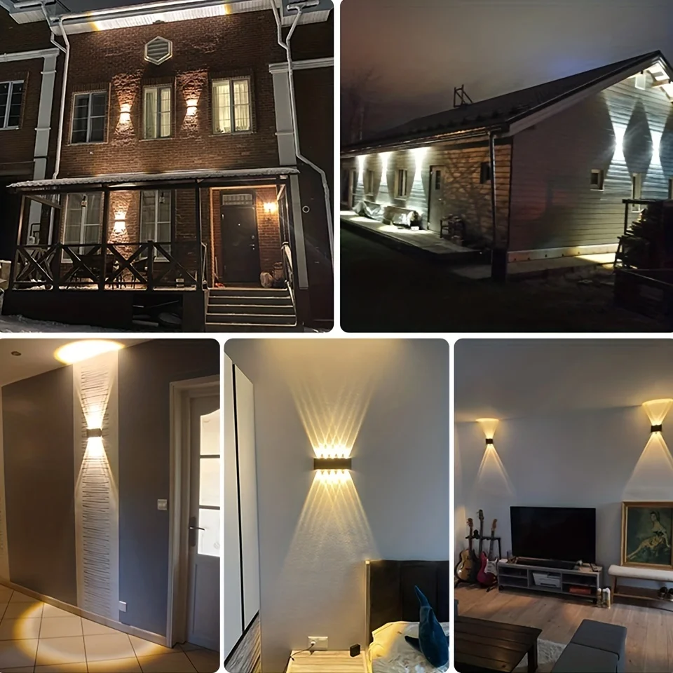 LED Wall Lamp LED Bulb Outdoor Light Waterproof IP66 Wall Light Porch Garden Lights Living Room Street Stairs