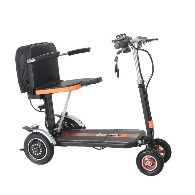 SuperHandy Lightest Foldable 3 Wheel Airline Travel Friendly Mobility Scooter with removable 48V Lithium-ion Batteries & Charger 3