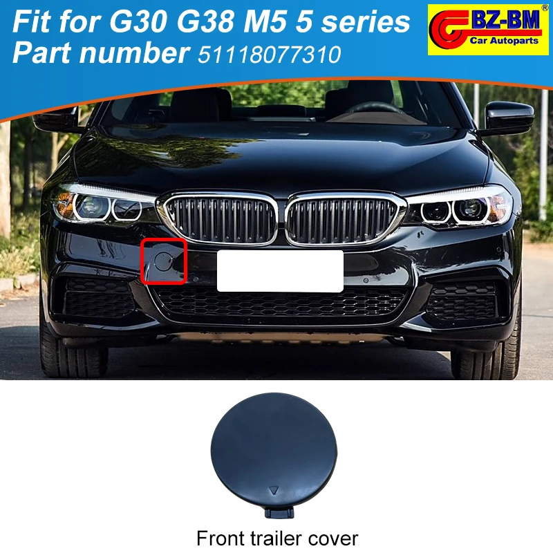 1 Pc Front Bumper Tow Hook Cover For 18-20 BMW 525 530 535 G30 G38 51118077310