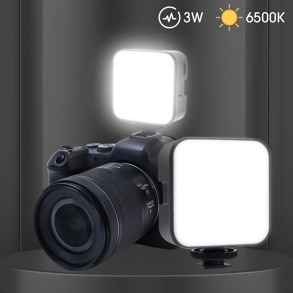 휴대용 미니 LED 비디오 카메라 야간 램프 카메라 휴대 전화 삼각대 Selfie 스틱 채우기 빛 얼굴 아름다움 LED DSLR 조명