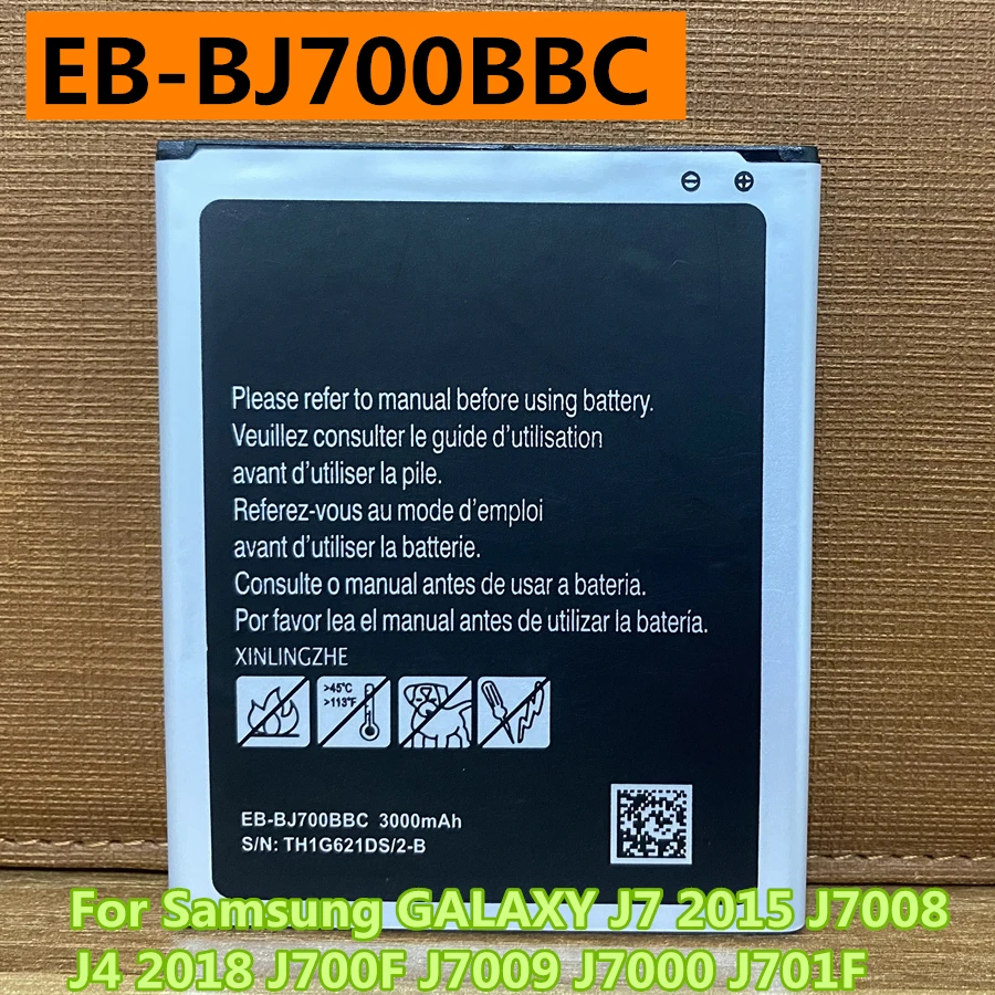 

Original EB-BJ700BBC EB-BJ700CBE EB-BJ700CBC 3000mAh Battery For Samsung GALAXY J7 2015 J7008 J4 2018 J700F J7009 J7000 J701F