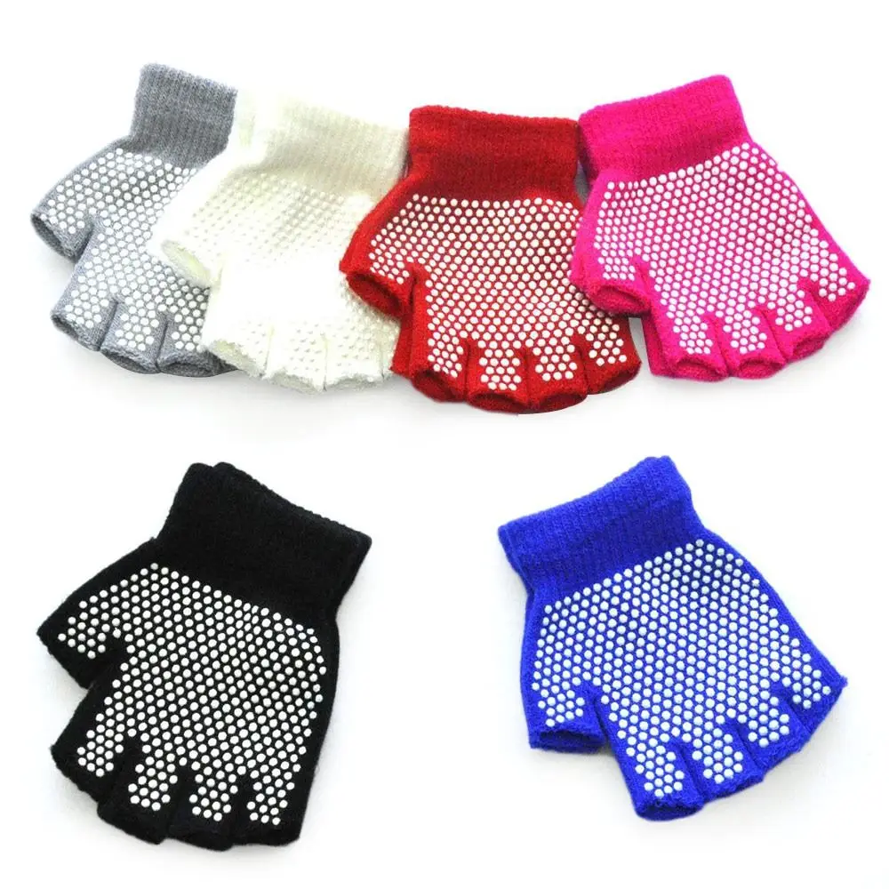 Kids Winter Knitted Gloves Elastic Warm Mittens