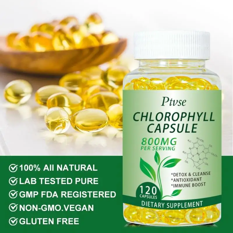 Chlorophyll Capsules Detox Cleanse Greens Supplements Ultra High Absorption