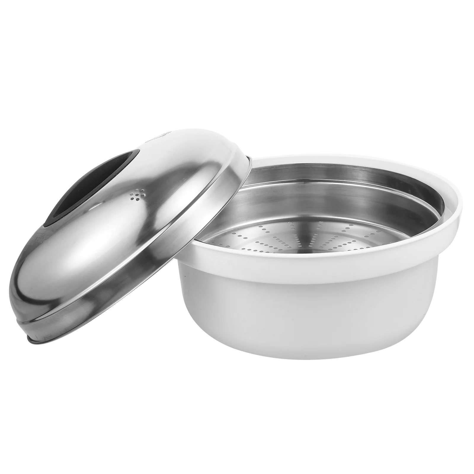 Steamer Set Healthy Cooking Pot Basket with Lid Meat Pan Food Microwave Ovens Kitchen Cooker