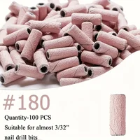 100Pcs Professional Nail Drill Sanding Bands, Unscented Nail Drill Bits for Manicure and Pedicure Tools 2