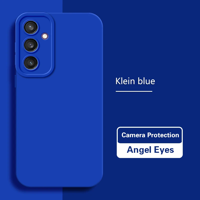Matte Angel Eyes Fashion Liquid Silicone Phone Case - Soft Back Cover