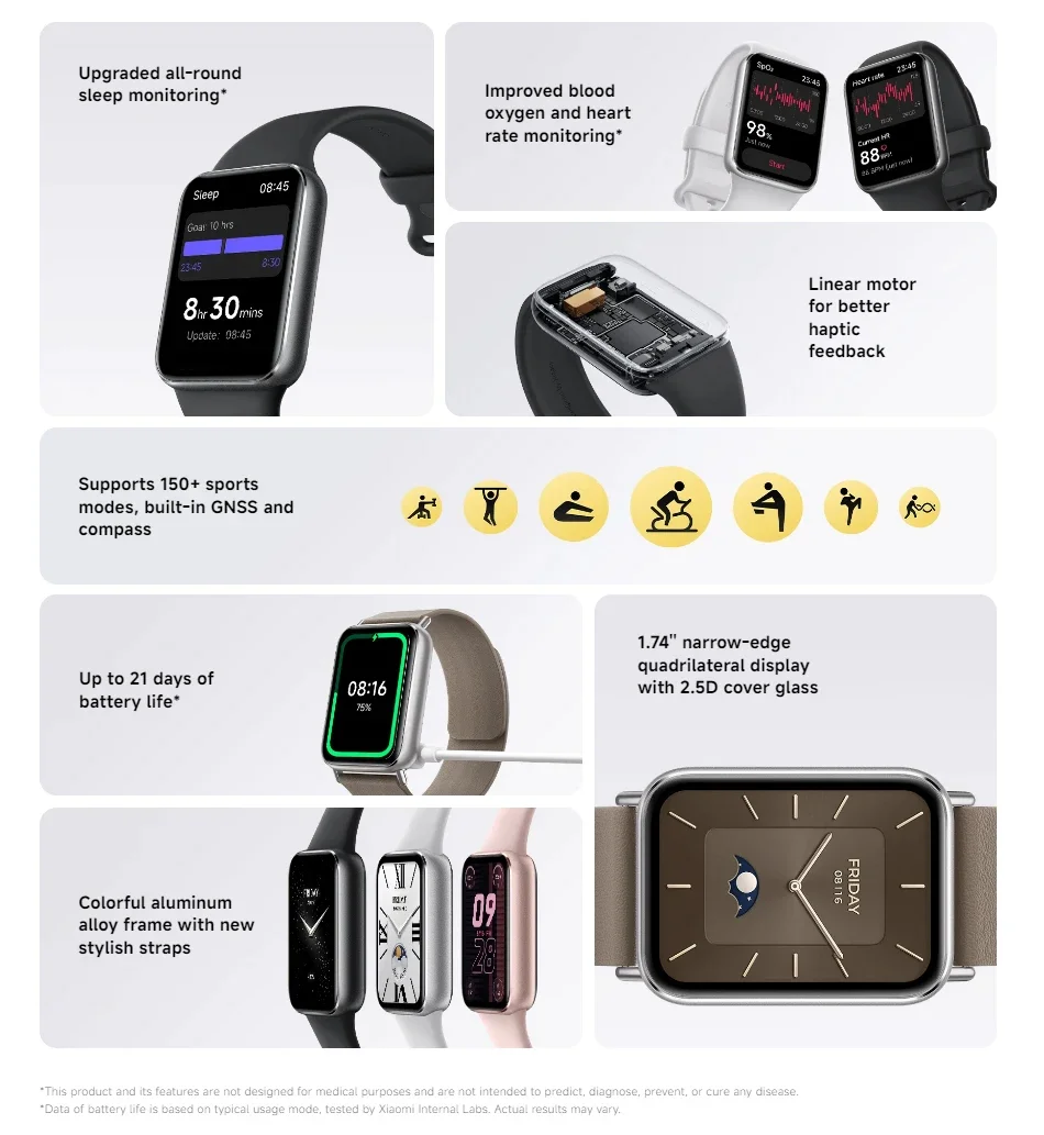 Xiaomi 15 限定BOX　Smart Band 9 Pro Gel Pen Global Version Xiaomi Smart Band 9 Pro 1.74'' Display 21-day