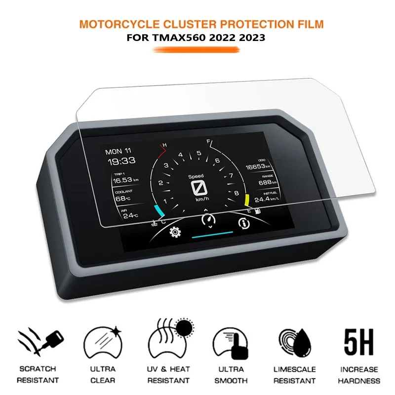 Motorcycle Accessories Dashboard Cluster Scratch Protection Film Screen Protector Instrument For YAMAHA TMAX560 TMAX 560
