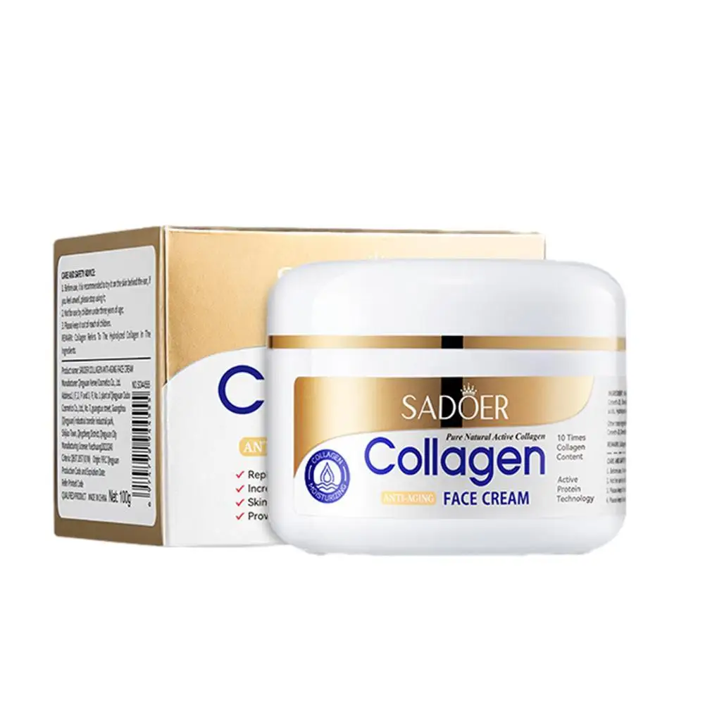 

SADOER Collagen Anti-Aging Face Cream 100g Fade Expression Wrinkles Increase Elasticity Anti-wrinkle Plump Skin Care