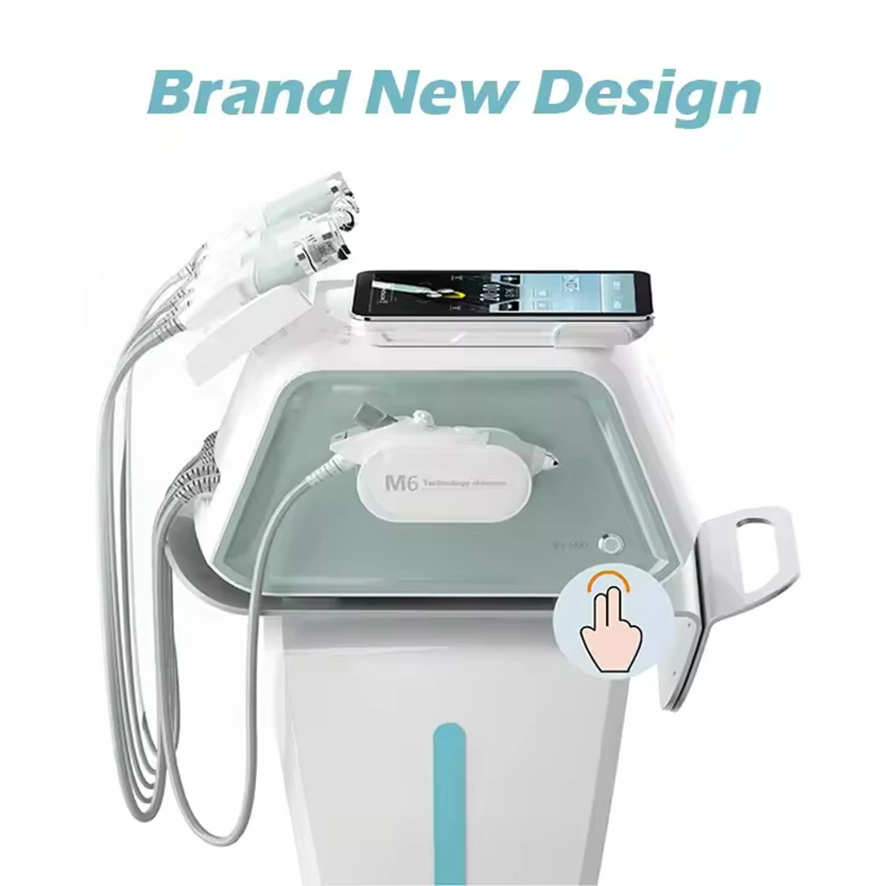 Professional 6 in 1 M6 Hydro Dermabrasion Skin Deep Cleaning Facial Equipment Plasma Micodermabrasion Ayliffe Facial Whiten