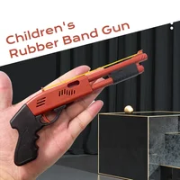 Rubber Band Gun Game Toys Mini Shotgun Rifle Model Burst Small Spray Soft Bullet Gun Game Role Playing Tool 1