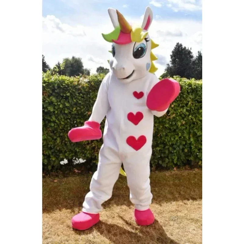 

Pink Unicorn Mascot Costume Walking Cartoon Mascot Costume Custom Performance Costume Stage Promotional Costume