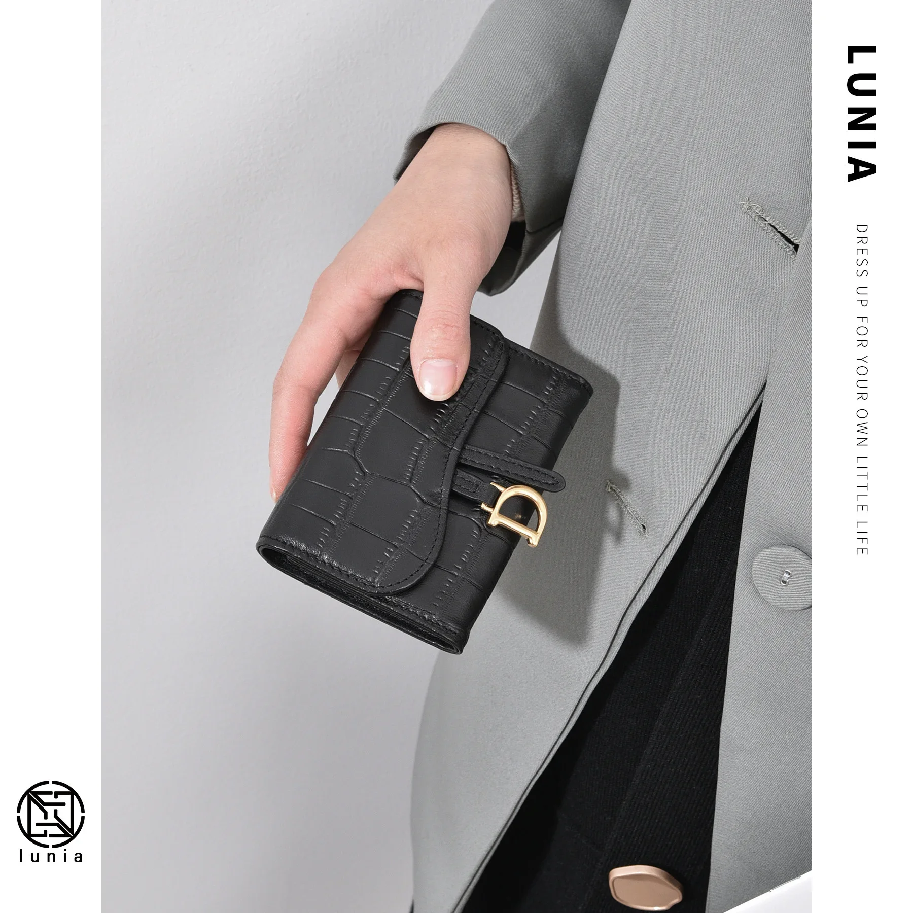 Genuine Leather Crocodile Pattern Wallet For Men & Women Multi-card_voghion.com