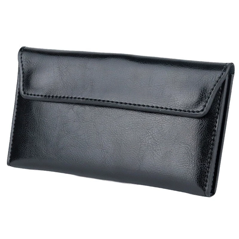 Kuh Echtes Leder Frauen Geldbörsen Geld Clip Tasche Kupplung Weibliche Lange Geldbörse Luxus Design Damen Kreditkarte Halter Geldbörsen – Detail 11