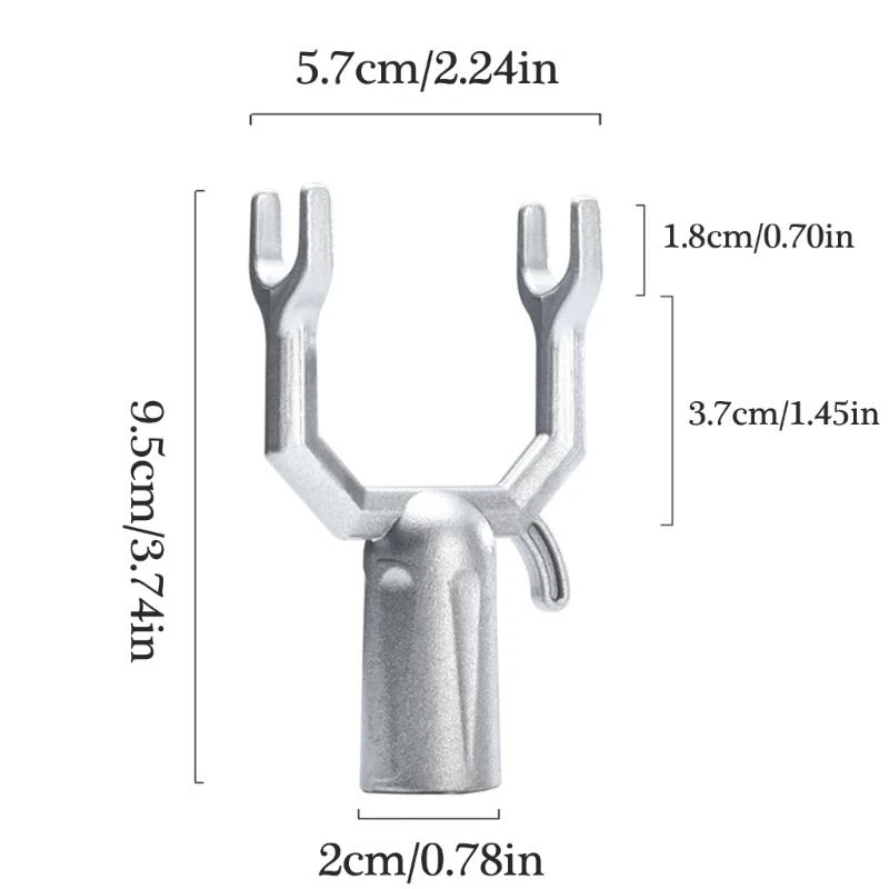 6Pieces Aluminium Tree Stakes for Supporting Youthful Fruit Trees in Gardens