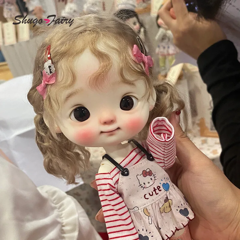 DaMeng Bjd Doll 1/6 Xiaofeiyang Blythe Reborn QbabyBig Head Smile Resin Ball Jointed Art Toy Dolls Girls Shugafairy