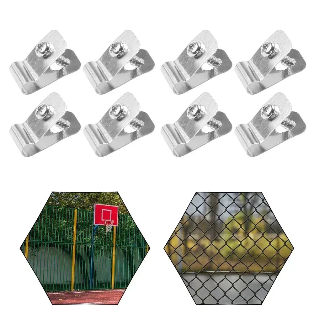 Farm Clamp Fence Wire Clamps 200 400pcs Agricultural Clip Stainless Steel Fencing Mounting Clips Agricultural Farm Tools