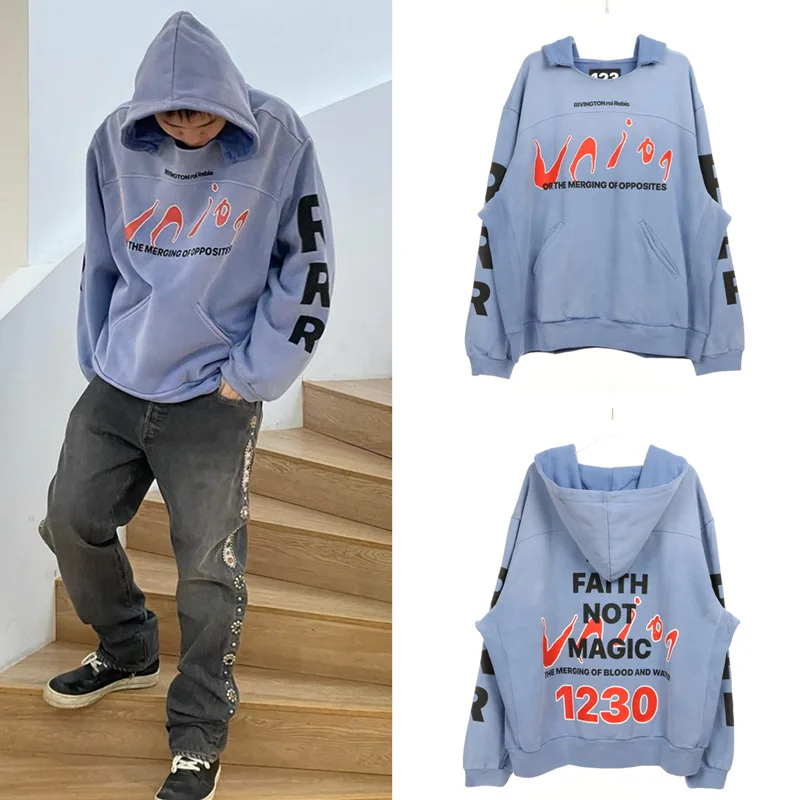 

Autumn Winter Men's Hoodie Trend RRR123 Digital Print High Street Loose Casual Hoodie Men's Clothes