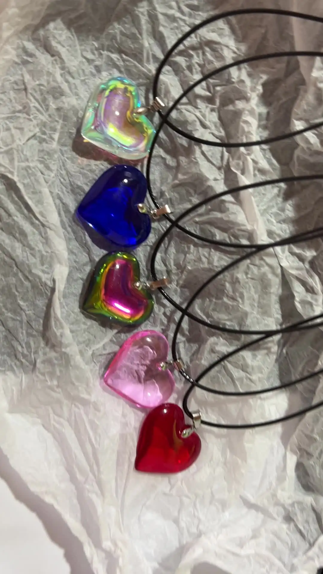 Collana Clavicola Con Ciondolo Cuore Traforato E Cristallo Blu | Gioiello Donna Squisita Fattura, Regalo Compleanno