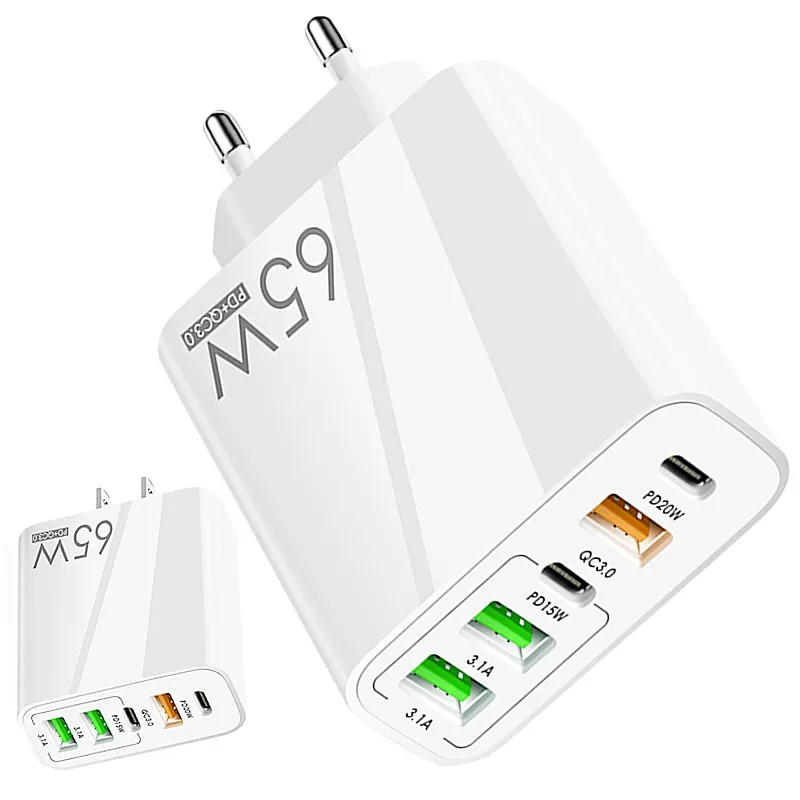 Зарядное устройство USB Type-C, 65 Вт