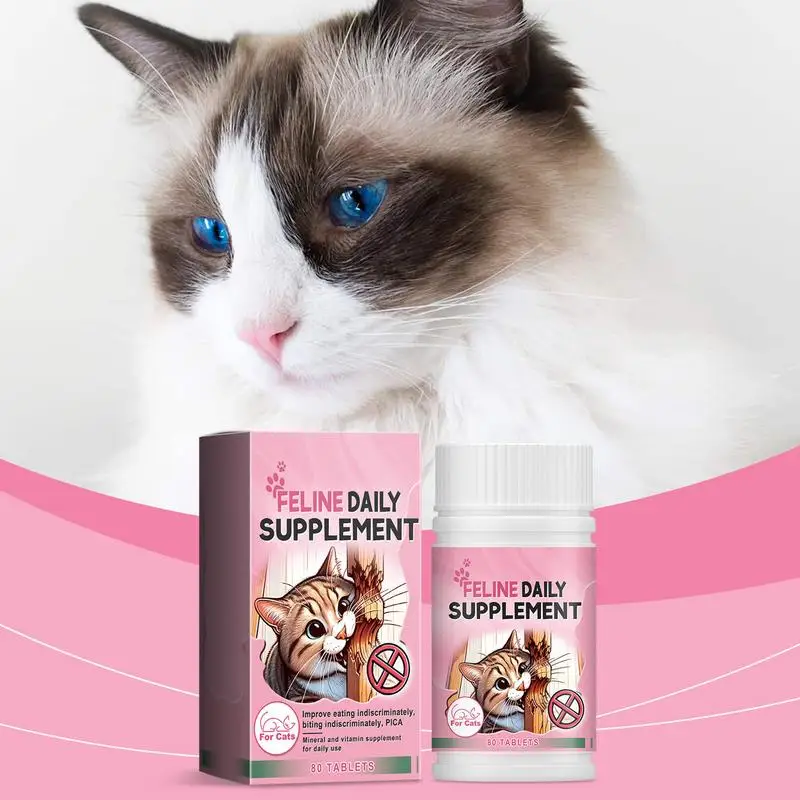 Kitten Nutritional Supplement Nutrients For Cats Kittens 80pcs Supplement Balanced Diet For Kittens Older Cats
