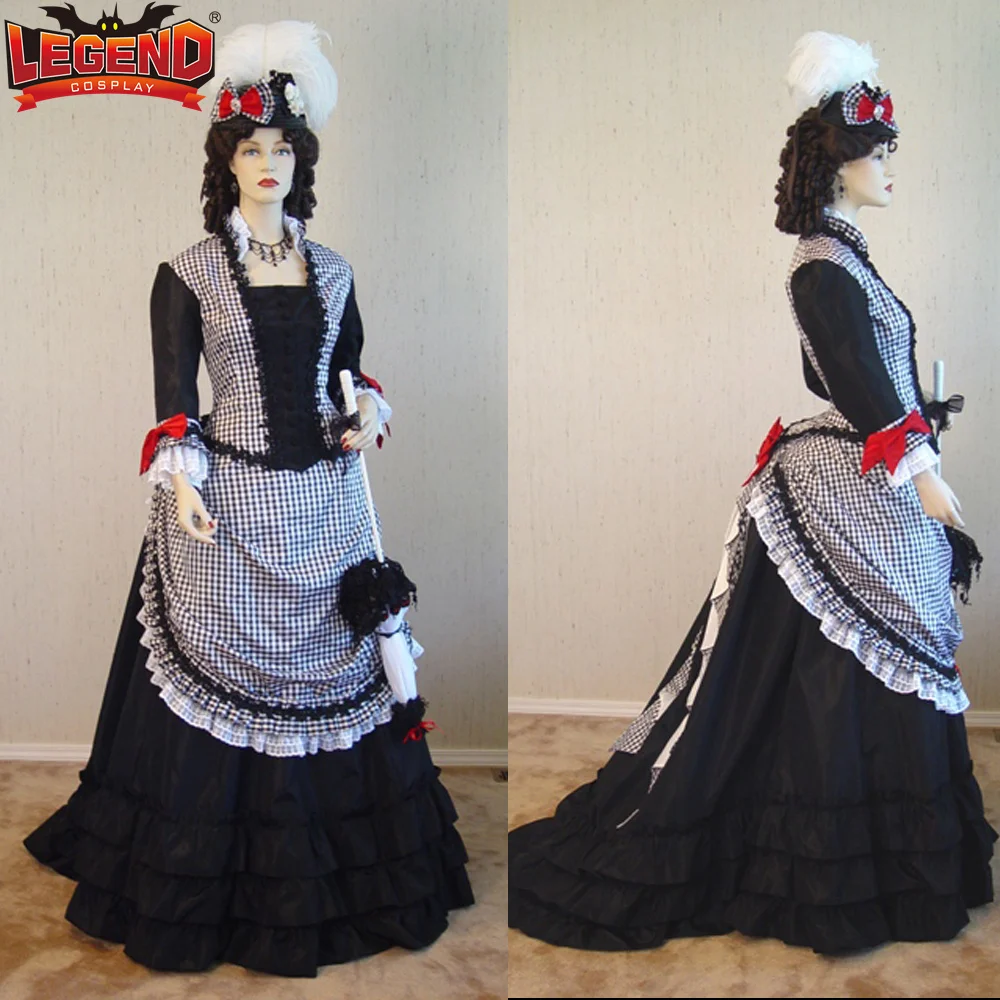 

Victorian Bustle Dress Victorian 1860 Edwardian Civil War Costume Southern Belle Ball Gown Historical Promenade Walking Dress