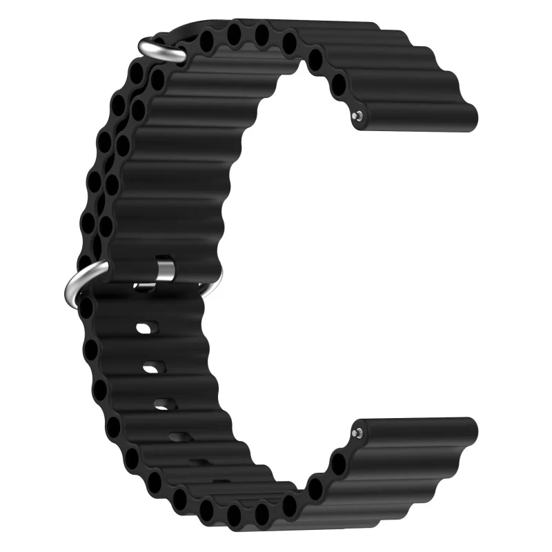 Ocean Sport Silicone Strap Band, 20mm/22mm,