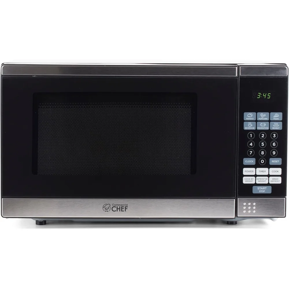 

0.7 Cubic Foot Microwave with 10 Power Levels, Small Microwave with Pull Handle, 700W Countertop Microwave Up to 99 Minute Timer