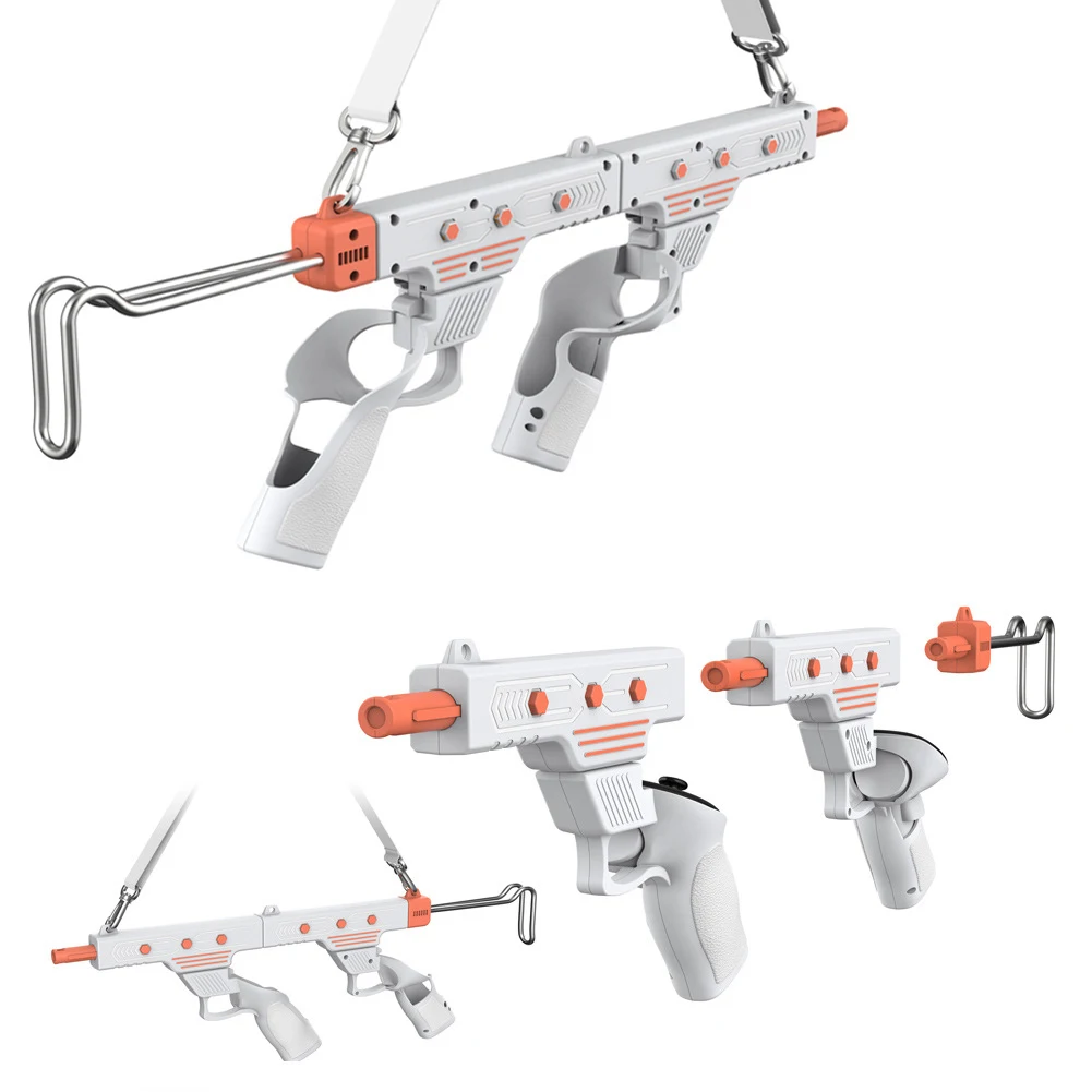 VR Gun Stock For Meta Quest 3/3S VR Shooting Game Accessories Enhanced Gaming Experience Controller Grips Gunstock Rifle Adapter