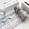 6Rolls/box Kawaii Handbook DIY Plaid Washi Tape Masking Tape Paper Gift Decoration Material 6 Colors in A Box 5 Meters in A Roll 5