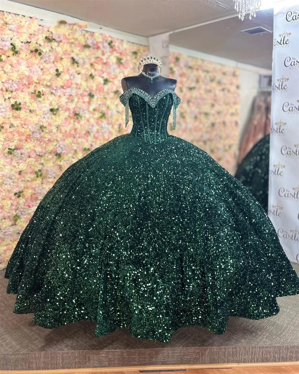 cute birthday dresses for plus size Berylove Women Dark Green Holiday Dress Sheath One Shoulder Velvet Christmas Dress with Slit, Dark Green / US6