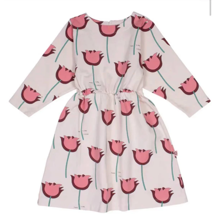 AW Girl's Dress Autumn Wyn Kid Girl Denim Dress Outfit Clothes