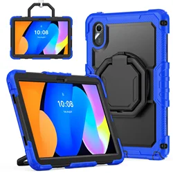 Universal Stand Case for Tablets - Enhanced Protection and Style (Blue - Black PC)