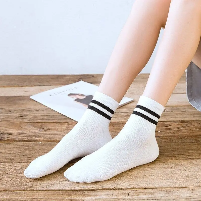 

High tube cotton socks men and women candy -colored pile of socks Men's sports summer long short cotton socks