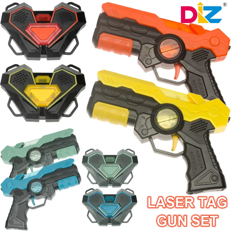 Ensemble de pistolets à étiquette laser pour enfants, jeu de