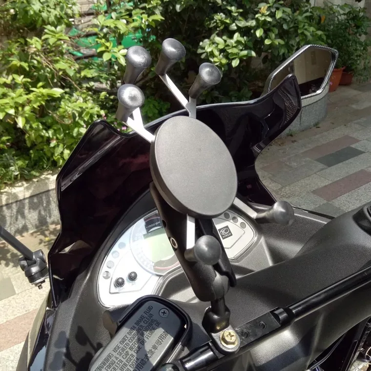 Motocicleta e Bicicleta X-clip Stand Gps Mount Bracket Montagem do Telefone Ajustável se Fits para Iphone 11 11 Pro Bola Bicicleta - Image 3