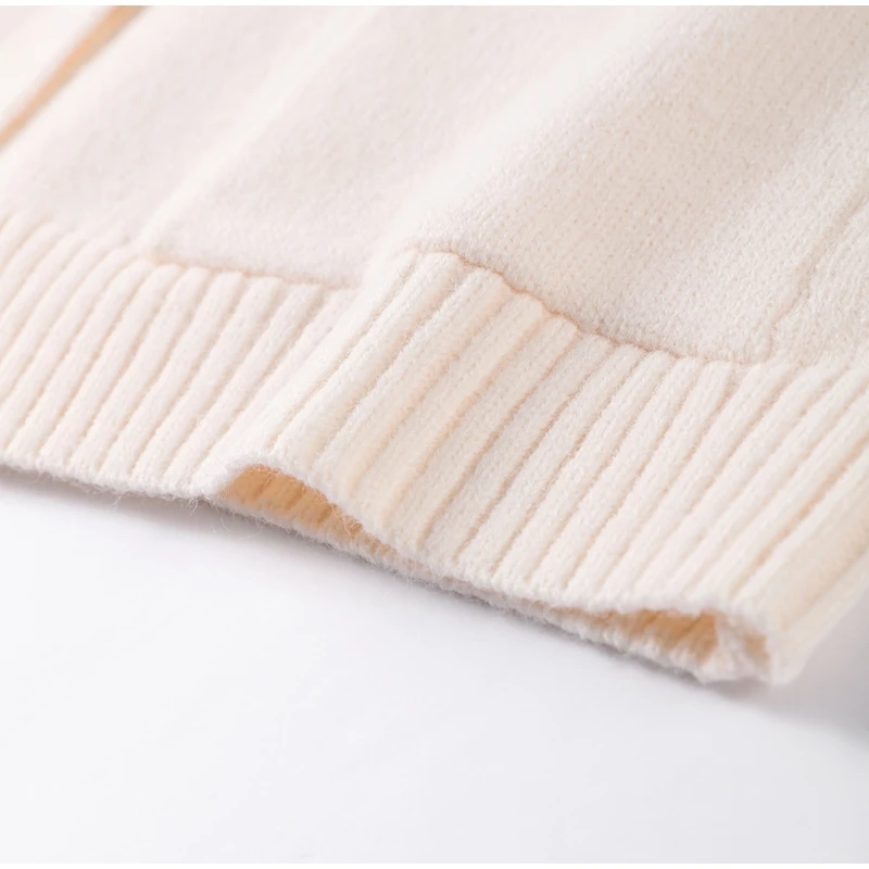 Casual Gestrickte Oansatz Strickjacke Frauen Vielseitig Solide Einreiher Taschen Pullover Weibliche 2025, Herbst Chic Straße Strickwaren – Detail 11