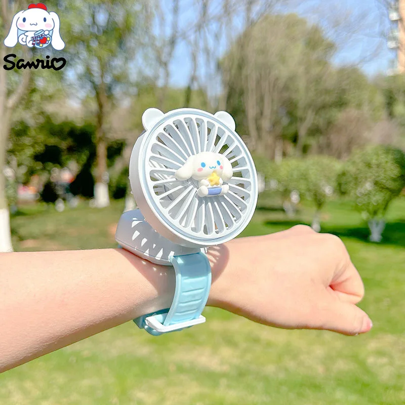 

Sanrio Fan Cinnamoroll Wrist Watch Fan My Melody Portable Fan Pochacco Usb Mini Fan Anime Figures Rechargeable Portable Fan Kid