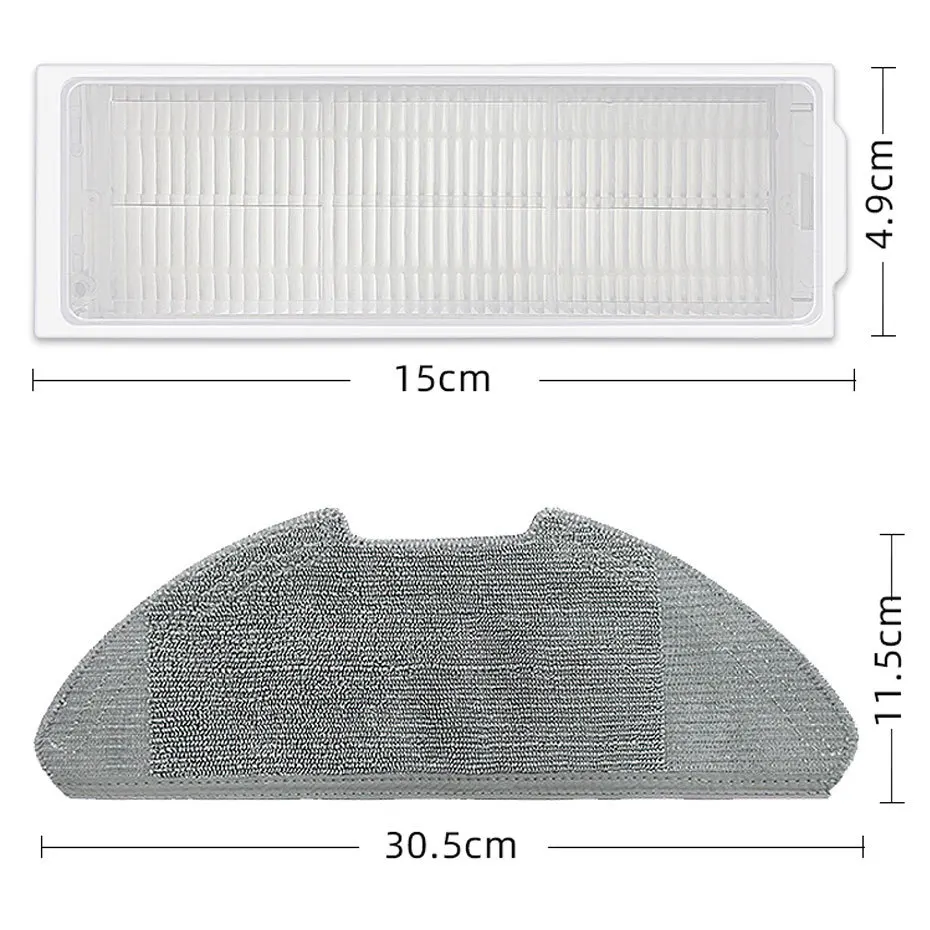 Advanced Vacuum Cleaner Accessory Kit with HEPA Filter and Mop Cloth