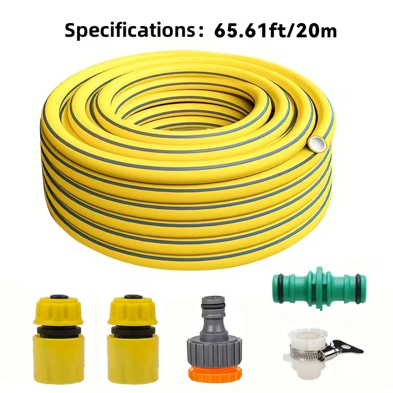 10/20/30m Heavy-Duty Rubber Garden Hose – Scratch & Wear Resistant, Leak-Proof,