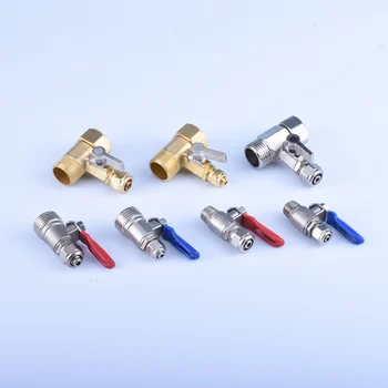 1/4 "1/2" BSP ROกรองน้ําInlet Teeประเภทวาล์วสแตนเลสทองเหลืองชิ้นส่วนชายหญิงด้ายQuick Connector 1