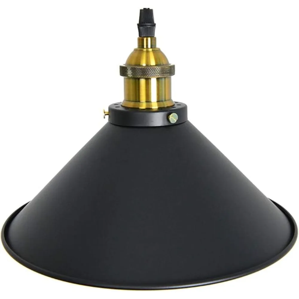 Black Vintage Pendant Light Loft Retro Chandelier Pendant Lamp E27 Base Industrial Hanging Light Edison Lighting for Living Room