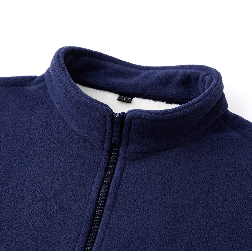 New Men'S Fashionable Standing Collar Autumn And Winter Thickened Warm Fleece Jacket Outdoor Sports Loose Casual Versatile Coat